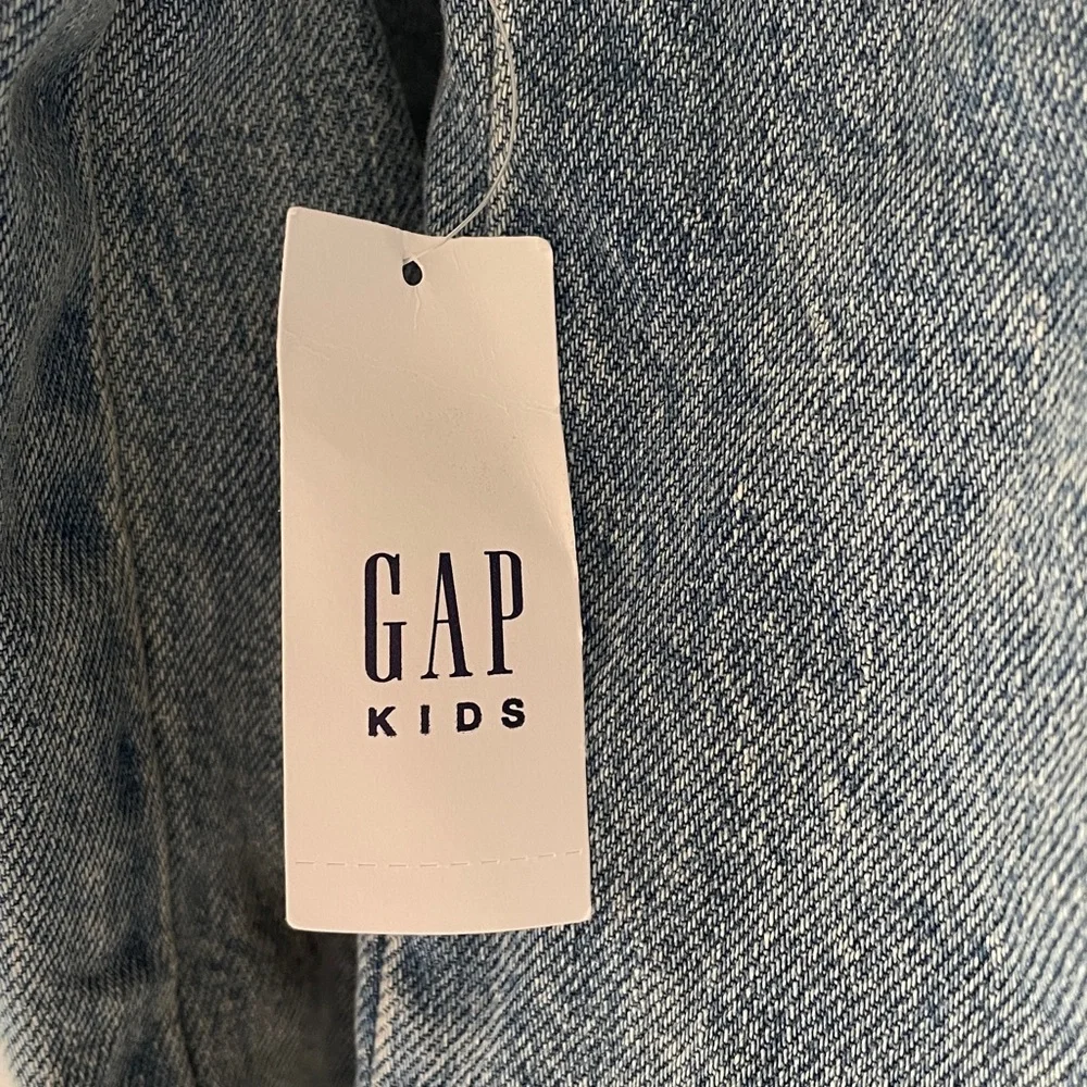 GAP Kids Jean Jacket Blue Denim Snap Front Classic